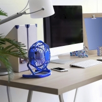 Ventilator de masa, cu USB, diametru 14 cm, albastru, Vivo T1527-BLUE